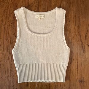 Sweater tank top from PacSun, Light beige/cream size XS